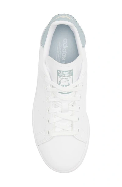 Shop Adidas Originals Primegreen Stan Smith Sneaker In White/ Magic Grey/ Ecru Tint