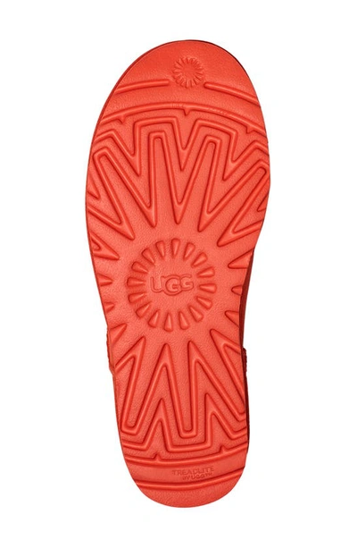 Shop Ugg Classic Mini Ii Genuine Shearling Lined Boot In Hazard Orange