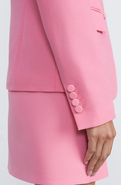 Lafayette 148 Woolsilk Crepe Threebutton Academy Blazer In Primrose