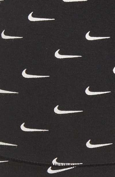 Shop Nike Dri-fit Essential Assorted 3-pack Stretch Cotton Boxer Briefs In Swoosh Print