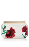 OSCAR DE LA RENTA Satin Beaded Embroidered Saya Clutch