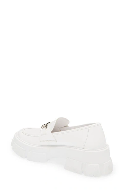 Shop Steve Madden Trifecta Platform Loafer In White