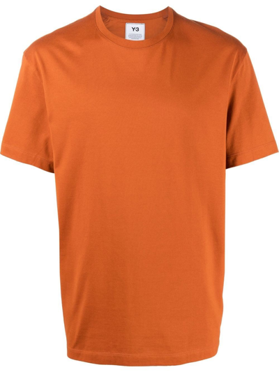 Shop Y-3 Logo T-shirt In Yellow & Orange