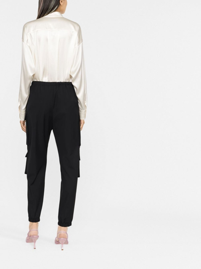 Shop Tom Ford Buttoned Shirt With Pointed Collar In Nude & Neutrals