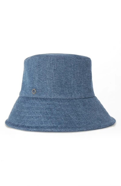 Shop Loro Piana Zita Denim Bucket Hat In Medium Blue Wash