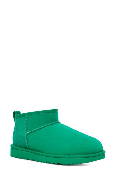 Shop Ugg Ultra Mini Classic Boot In Emerald Green