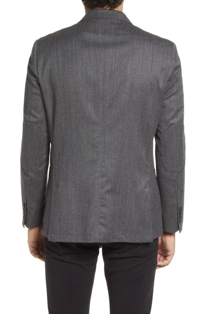Daniel Hechter Haven Twill Wool Blend Sport Coat In Dark Heather Grey