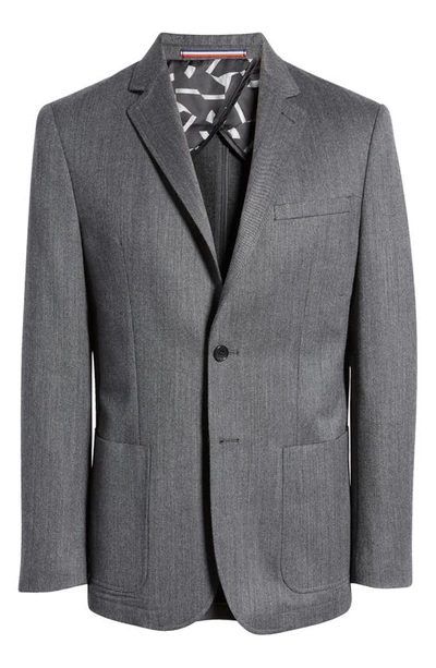 Daniel Hechter Haven Twill Wool Blend Sport Coat In Dark Heather Grey