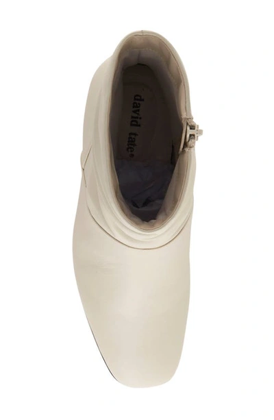 Shop David Tate Kona Leather Bootie In Off White