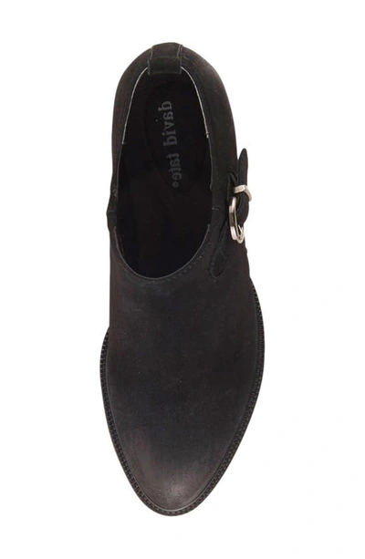 Shop David Tate Freeda Bootie In Black Nubuck