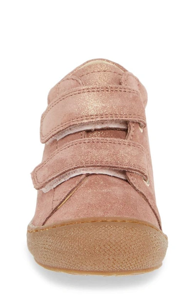 Shop Naturino Cocoon Sneaker In Rosa Antico Glitter Suede