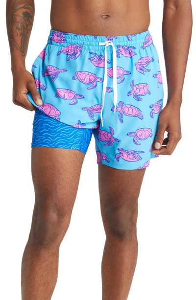 Shop Chubbies Classic Lined 5.5-inch Swim Trunks In The Tortugas