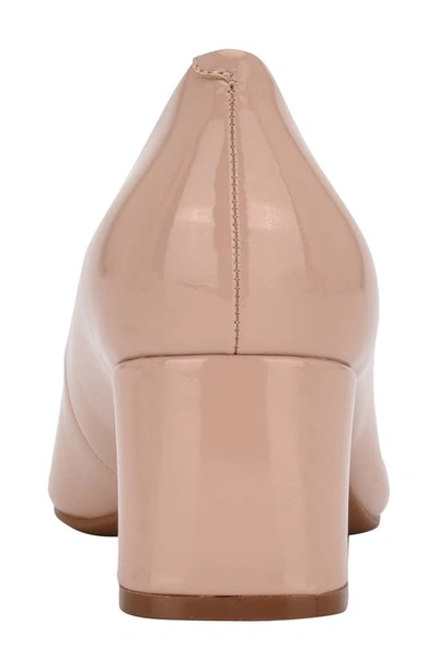 Shop Calvin Klein Alanta Square Toe Pump In Light Natural 110