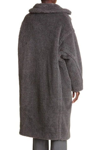 Shop Max Mara Teddy Bear Icon Faux Fur Coat In Medium Grey