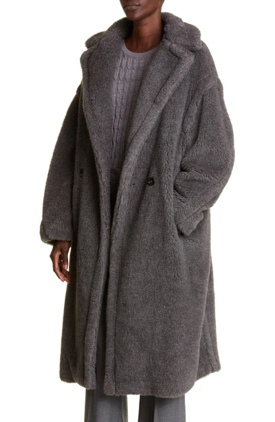 Max Mara Teddy Bear Icon Coat In Medium Grey