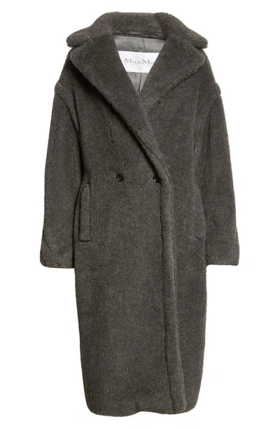 Shop Max Mara Teddy Bear Icon Faux Fur Coat In Medium Grey