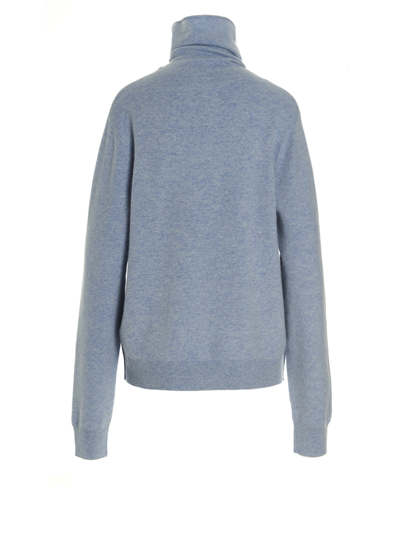 Shop Extreme Cashmere All Turtleneck Sweater In Light Blue