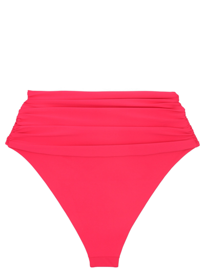 Magda Butrym Twisted High-rise Bikini Bottoms In Fuchsia