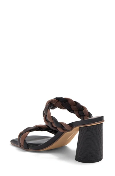Shop Dolce Vita Paily Braided Heeled Sandal In Black/ Espresso Stell