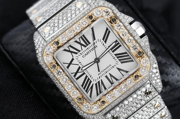 pre owned cartier santos large