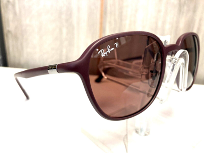Pre-owned Ray-ban Rb 4341-ch 6445bc 51/20new Chromance Brown Polarized  Sunglasses | ModeSens