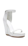 RICK OWENS Web Wedge Leather Sandals