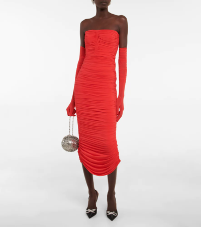 Amina Muaddi 95mm Crystal-embellished Begum Sling Mules In Black