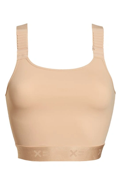 Tomboyx Adjustable Compression Crop Top In Chai