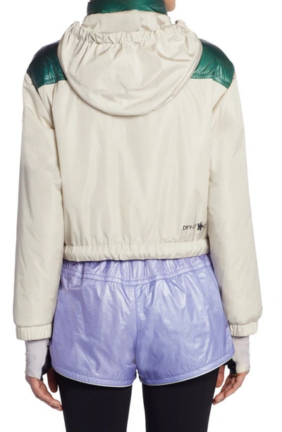 Shop Moncler Ledi Day-namic Colorblock Down Jacket In White