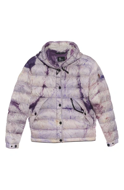 Shop Moncler Rives Tie Dye Packable Down Puffer Jacket In Purple