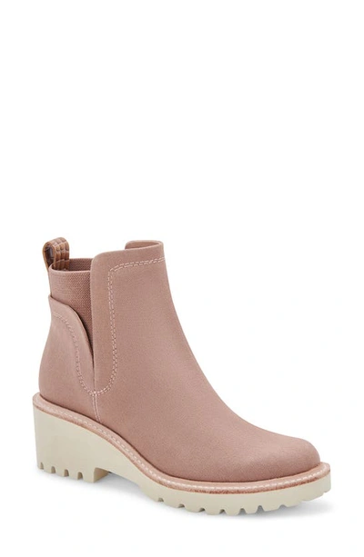 Shop Dolce Vita Huey Bootie In Mocha Canvas