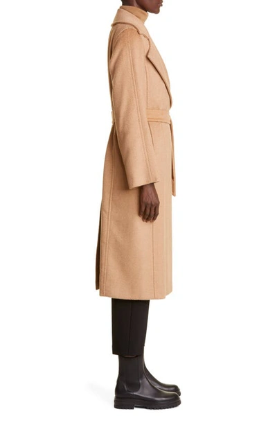 Shop Max Mara Manuela Camel Hair Wrap Coat