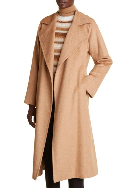 Shop Max Mara Manuela Camel Hair Wrap Coat