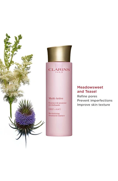 Shop Clarins Multi-active Treatment Essence Smoothes, Hydrates, Boosts Glow