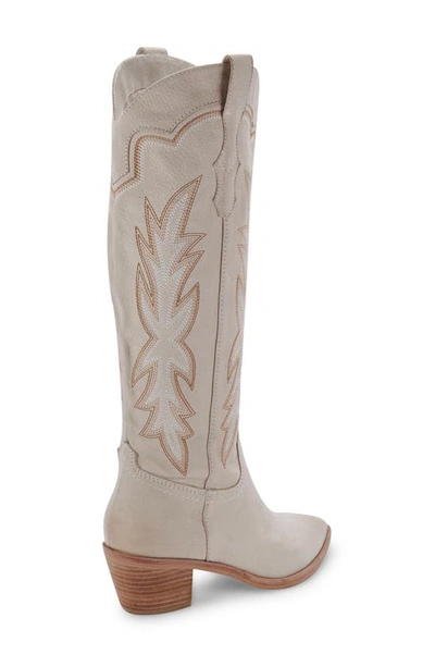 Shop Dolce Vita Shiren Western Boot In Sand Nubuck