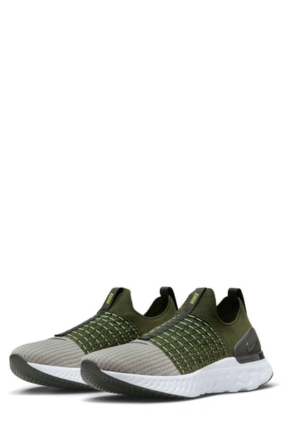 Nike Men's React Phantom Run Flyknit 2 Road Running Shoes In Green |  ModeSens
