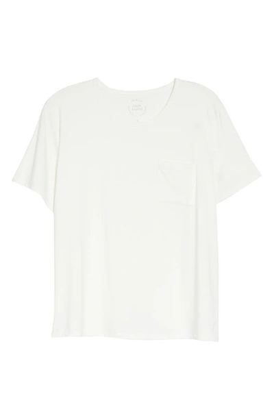 Shop Cozy Earth Ultrasoft Short Sleeve Pajama Top In Ivory