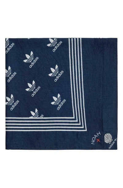 Shop Adidas X Noah X Noah Bandana In Navy White