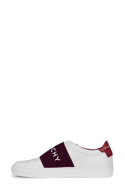 Shop Givenchy Logo Strap Slip-on Sneaker In White/ Fuschia