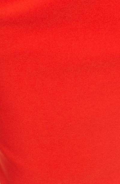 Shop Lavish Alice Asymmetric Pleated Midi Dress In Coral Red