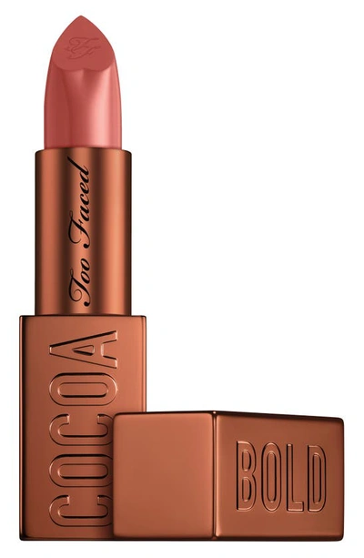 Too Faced Cocoa Bold Cream Lipstick Chocolate Chip 0.11 oz / 3.3 G In Chocolate Chip