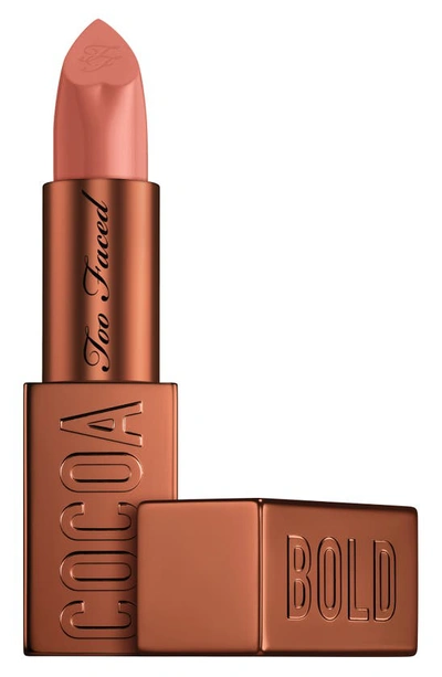 Too Faced Cocoa Bold Cream Lipstick Hot Chocolate 0.11 oz / 3.3 G In Hot Chocolate