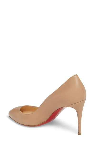 Shop Christian Louboutin Eloise Pointy Toe Pump In Nude
