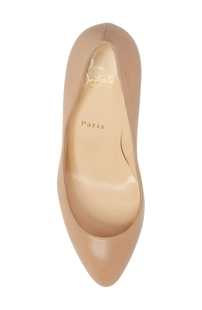 Shop Christian Louboutin Eloise Pointy Toe Pump In Nude