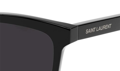Shop Saint Laurent 56mm Cat Eye Sunglasses In Black
