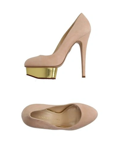 Shop Charlotte Olympia Court In Light Pink