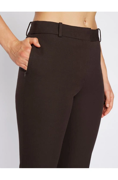 Shop Frame Le High Flare Stretch Cotton Trouser Pants In Americano