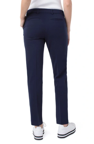 Shop Liverpool Kelsey Tall Knit Trousers In Cadet Blue