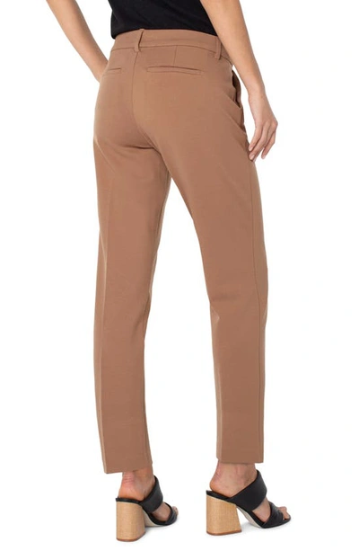 Shop Liverpool Kelsey Tall Knit Trousers In Maple