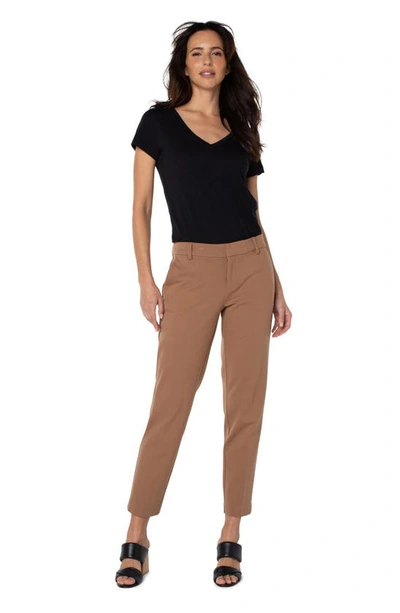 Shop Liverpool Kelsey Tall Knit Trousers In Maple